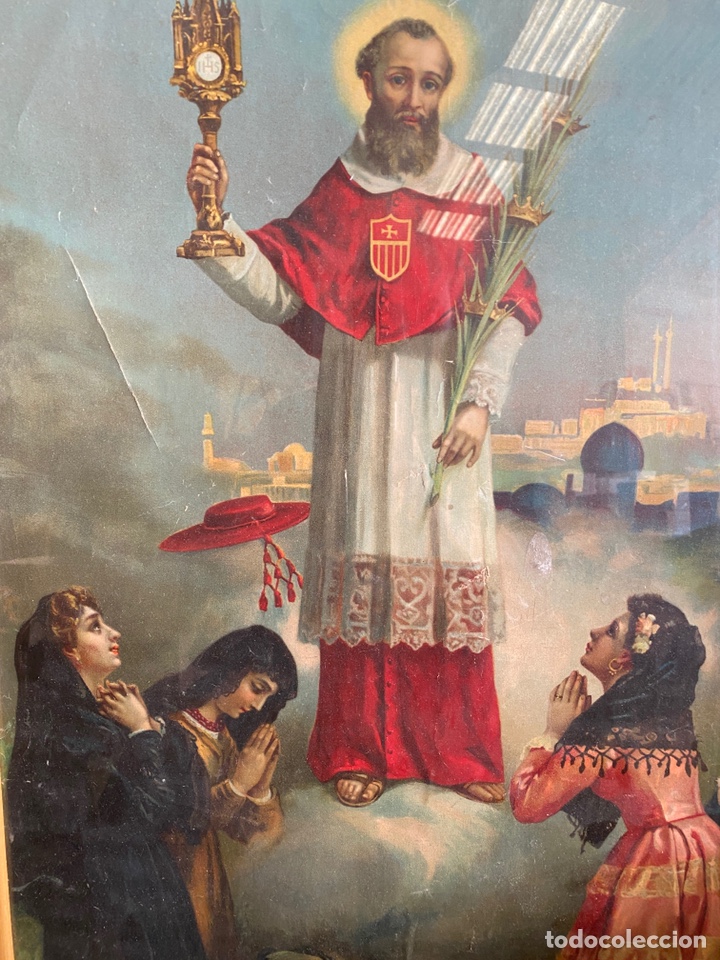 Arte: Antigua l&aacute;mina enmarcada - Foto 2