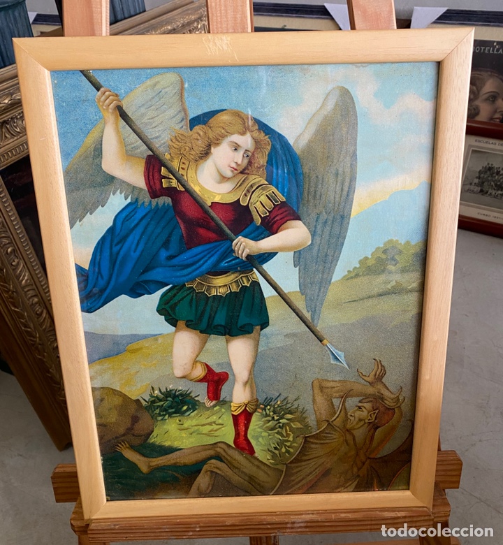Art: Antigua l&aacute;mina enmarcada 36x46cm