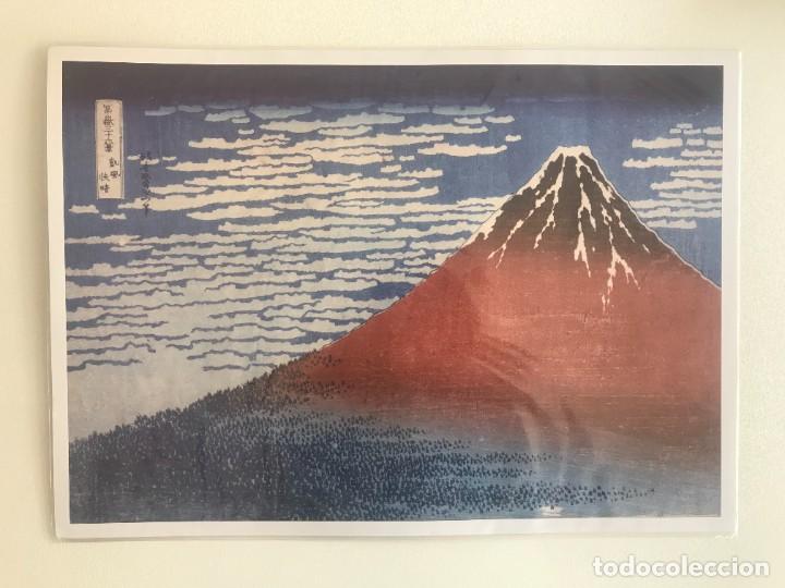 Arte: L&aacute;mina Aka Fuji o Fuji rojo de Hokusai