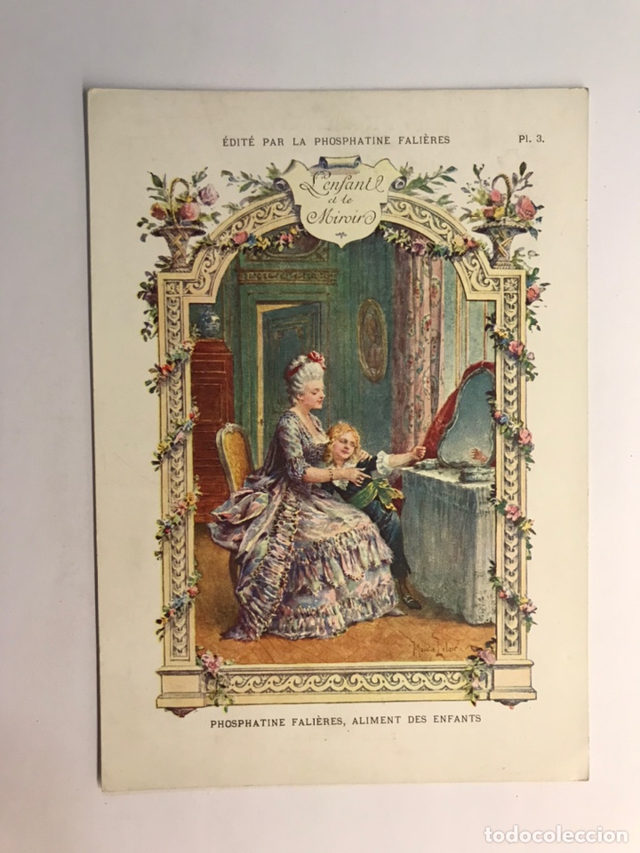 Art: CHROMO LA PHOSPHATINE FALIERES. L&rsquo;ENFANT ET LE MIROIR, No.3 (h.1920?)