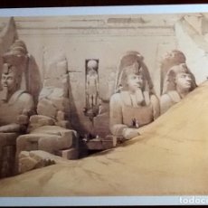 Arte: EGIPTO ABU SIMBEL . DAVID ROBERTS 1796-1864. ENVIO CERTIFICADO INCLUIDO.. Lote 232859233