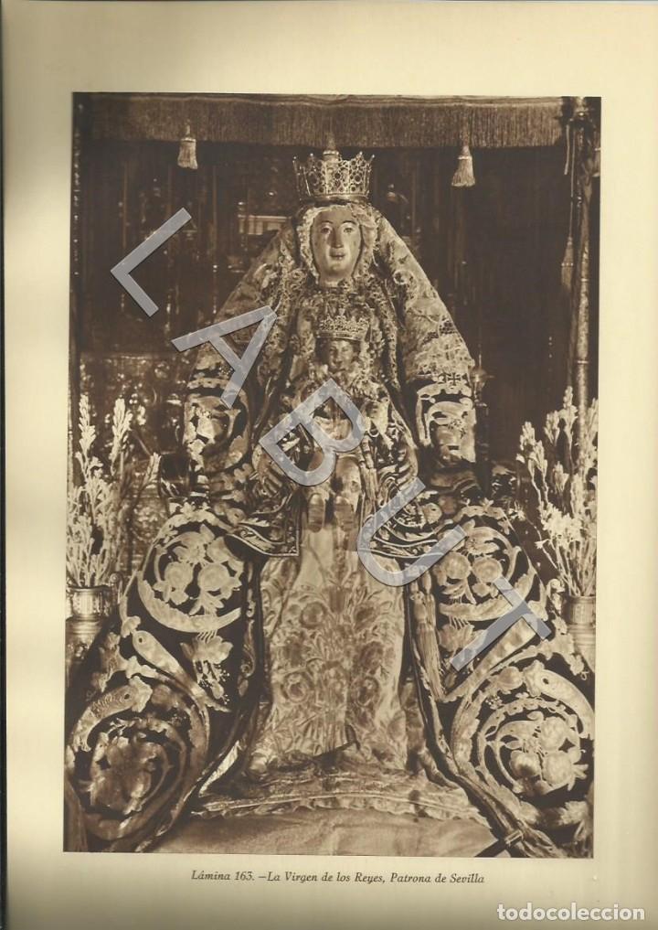 Arte: LA VIRGEN DE LOS REYES PATRONA DE SEVILLA POR LUIS ARENAS 1948 C38