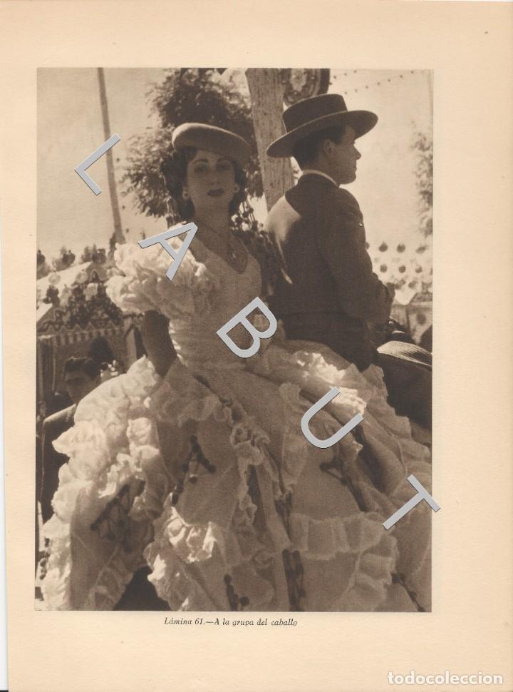 Arte: A LA GRUPA DEL CABALLO CABALLISTAS ANTE LAS TIPICAS CASETAS DE LA FERIA DE SEVILLA C39