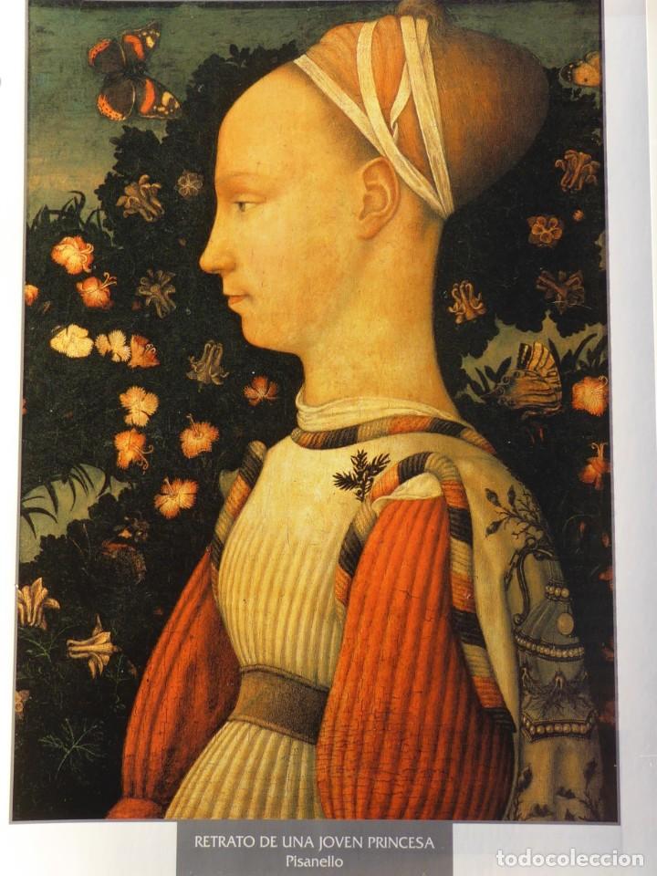 Arte: L&aacute;mina Retrato de una joven princesa. Pisanello
