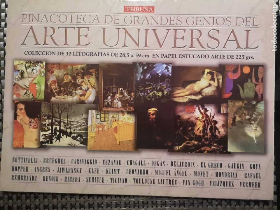Art: Pinacoteca de grandes genios del arte Universal,Tribuna,32 l&aacute;minas