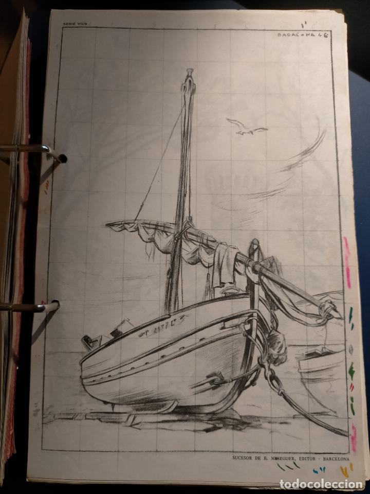 Kunst: HAGA SU OFERTA ----- ANTIGUA LAMINA ORIGINAL PARA DIBUJANTES DIBUJO ARTISTICO DIBUJO EMILIO FREIXAS