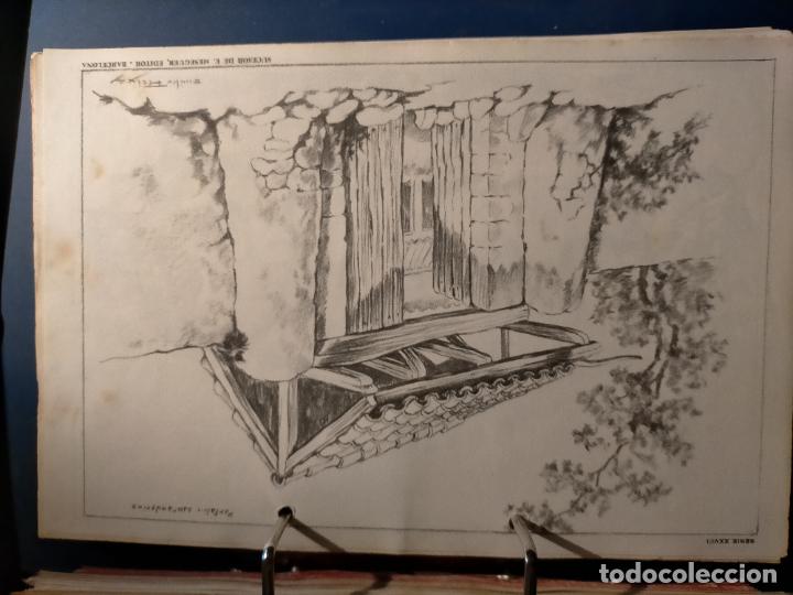 Kunst: HAGA SU OFERTA ----- ANTIGUA LAMINA ORIGINAL PARA DIBUJANTES DIBUJO ARTISTICO DIBUJO EMILIO FREIXAS