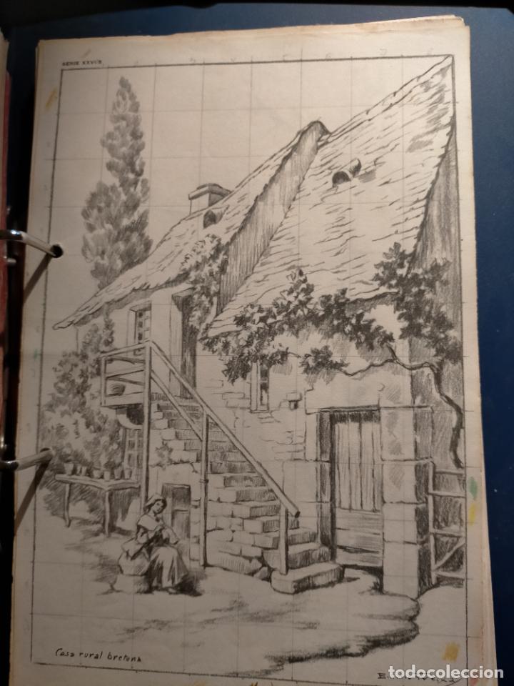 Arte: HAGA SU OFERTA ----- ANTIGUA LAMINA ORIGINAL PARA DIBUJANTES DIBUJO ARTISTICO DIBUJO EMILIO FREIXAS