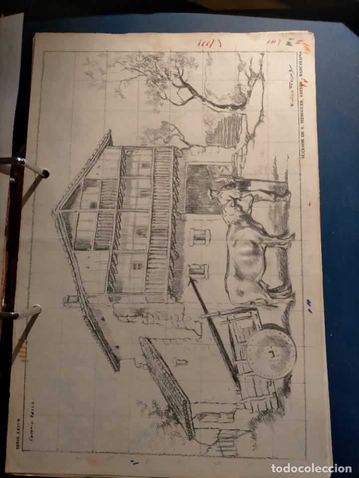 Arte: HAGA SU OFERTA ----- ANTIGUA LAMINA ORIGINAL PARA DIBUJANTES DIBUJO ARTISTICO DIBUJO EMILIO FREIXAS