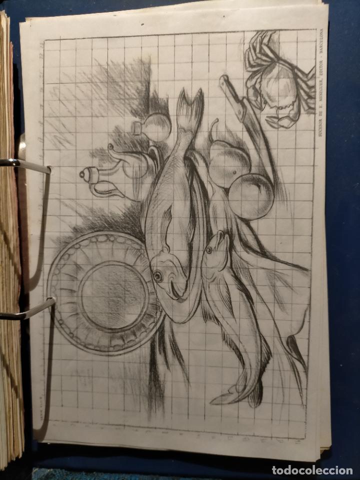 Kunst: HAGA SU OFERTA ----- ANTIGUA LAMINA ORIGINAL PARA DIBUJANTES DIBUJO ARTISTICO DIBUJO EMILIO FREIXAS
