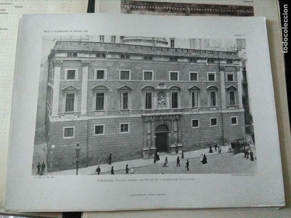 Arte: Lamina arte y decoraci&oacute;n en Espa&ntilde;a 1925 , Palacio Generalitat Catalunya
