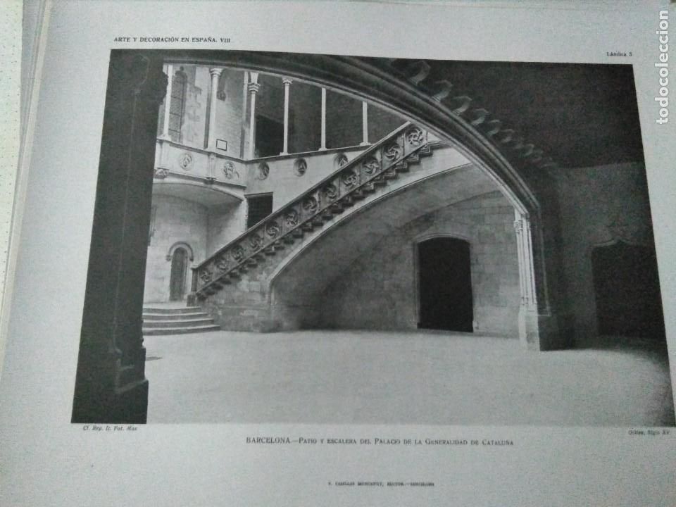 Arte: Lamina arte y decoraci&oacute;n en Espa&ntilde;a 1925 , Palacio Generalitat Catalunya
