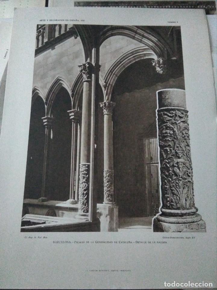 Arte: Lamina arte y decoraci&oacute;n en Espa&ntilde;a 1925 , Palacio Generalitat Catalunya