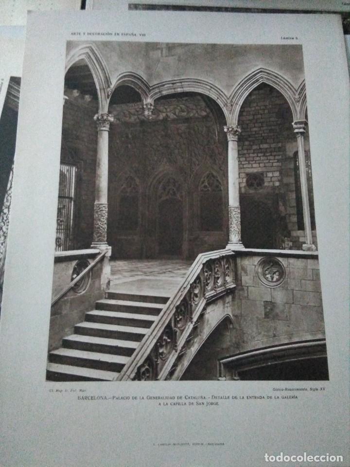 Arte: Lamina arte y decoraci&oacute;n en Espa&ntilde;a 1925 , Palacio Generalitat Catalunya