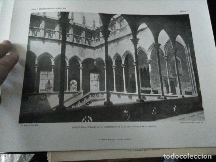 Arte: Lamina arte y decoraci&oacute;n en Espa&ntilde;a 1925 , Palacio Generalitat Catalunya