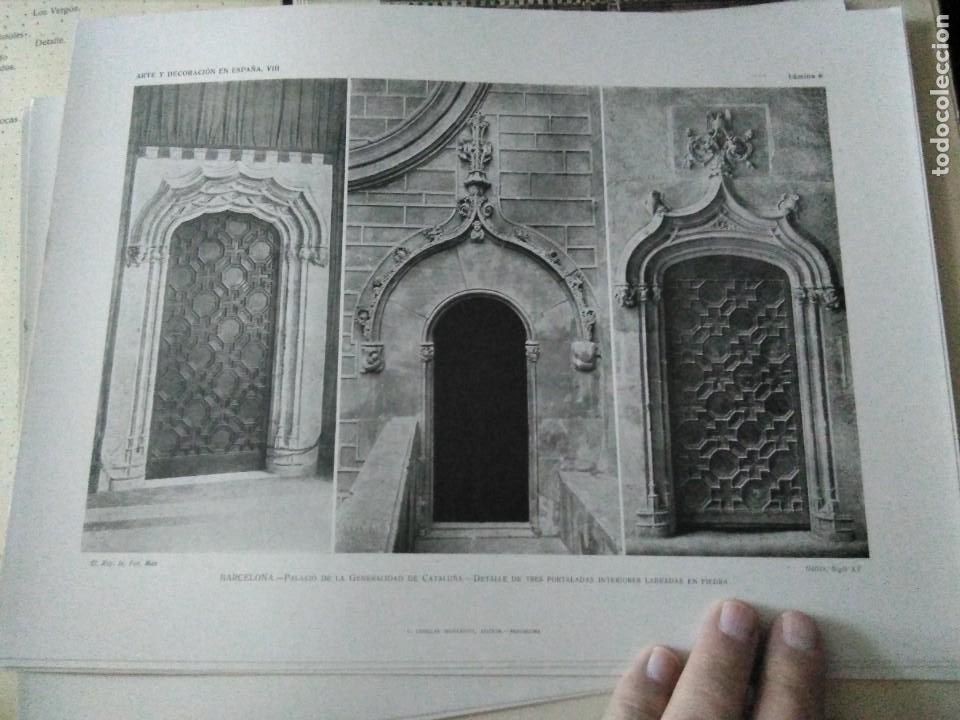 Arte: Lamina arte y decoraci&oacute;n en Espa&ntilde;a 1925 , Palacio Generalitat Catalunya