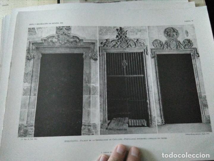 Arte: Lamina arte y decoraci&oacute;n en Espa&ntilde;a 1925 , Palacio Generalitat Catalunya