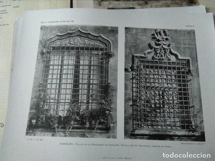 Arte: Lamina arte y decoraci&oacute;n en Espa&ntilde;a 1925 , Palacio Generalitat Catalunya