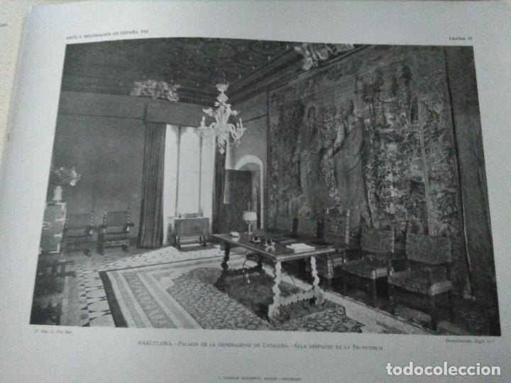 Arte: Lamina arte y decoraci&oacute;n en Espa&ntilde;a 1925 , Palacio Generalitat Catalunya