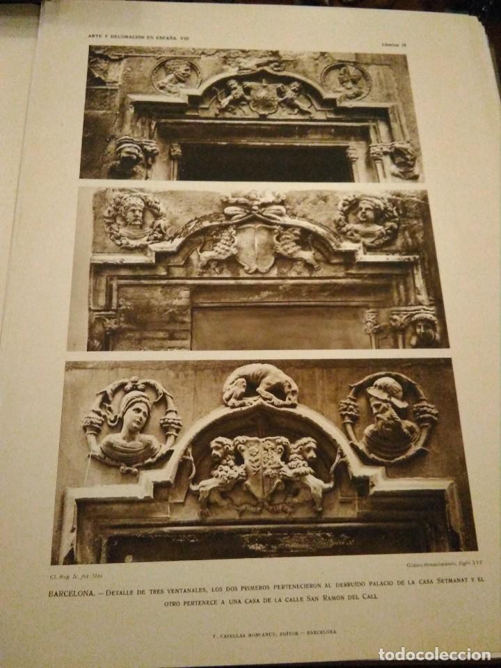 Art: Lamina arte y decoraci&oacute;n en Espa&ntilde;a 1925 , Barcelona casa calle Ram&oacute;n del Call