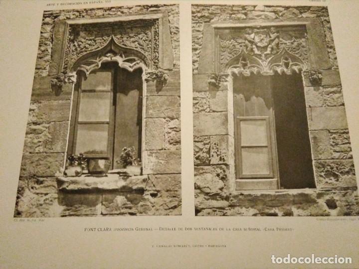 Art: Lamina arte y decoraci&oacute;n en Espa&ntilde;a 1925 , GIRONA , Font Clara