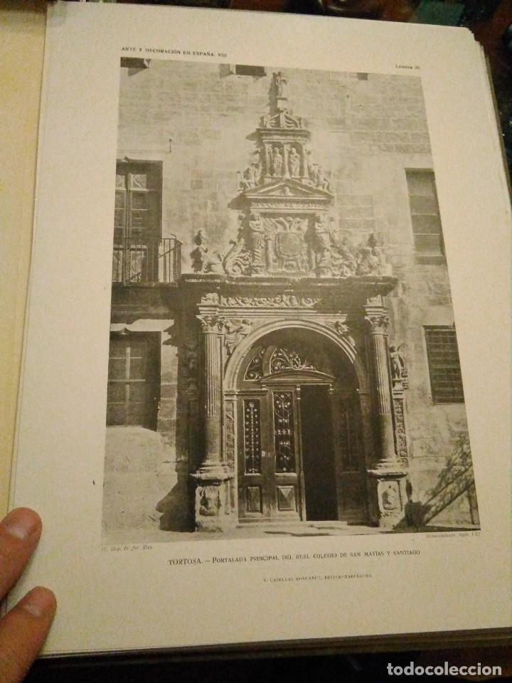 Art: Lamina arte y decoraci&oacute;n en Espa&ntilde;a 1925 , TORTOSA Real Colegio San Mat&iacute;as y Santiago