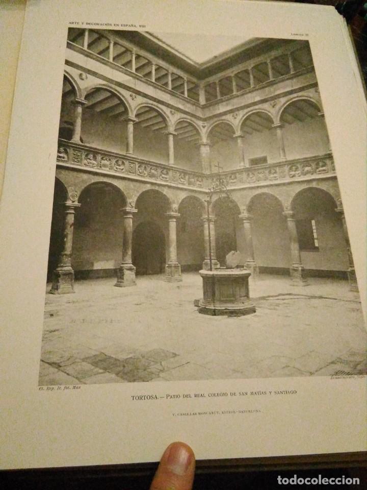 Art: Lamina arte y decoraci&oacute;n en Espa&ntilde;a 1925 , TORTOSA Real Colegio San Mat&iacute;as y Santiago