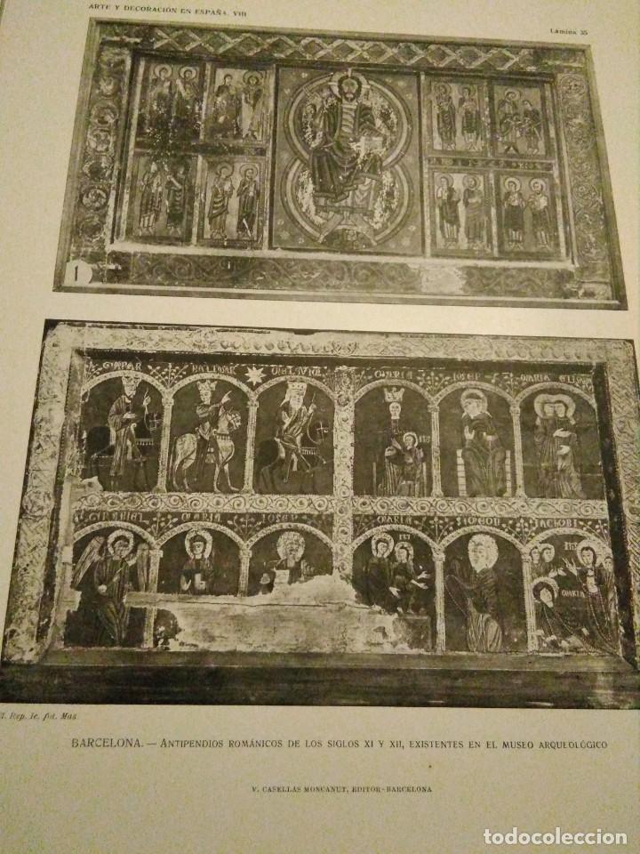 Art: Lamina arte y decoraci&oacute;n en Espa&ntilde;a 1925 , BARCELONA ANTIPENDIOS ROM&Aacute;NICOS