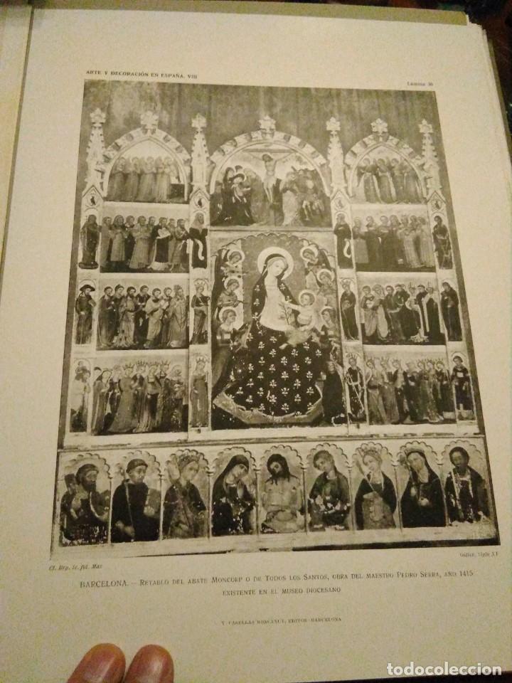 Art: Lamina arte y decoraci&oacute;n en Espa&ntilde;a 1925 , BARCELONA RETABLO ABATE MONCORP