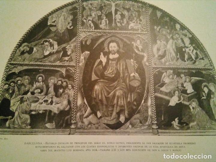 Art: Lamina arte y decoraci&oacute;n en Espa&ntilde;a 1925 , BARCELONA RETABLO S.XV