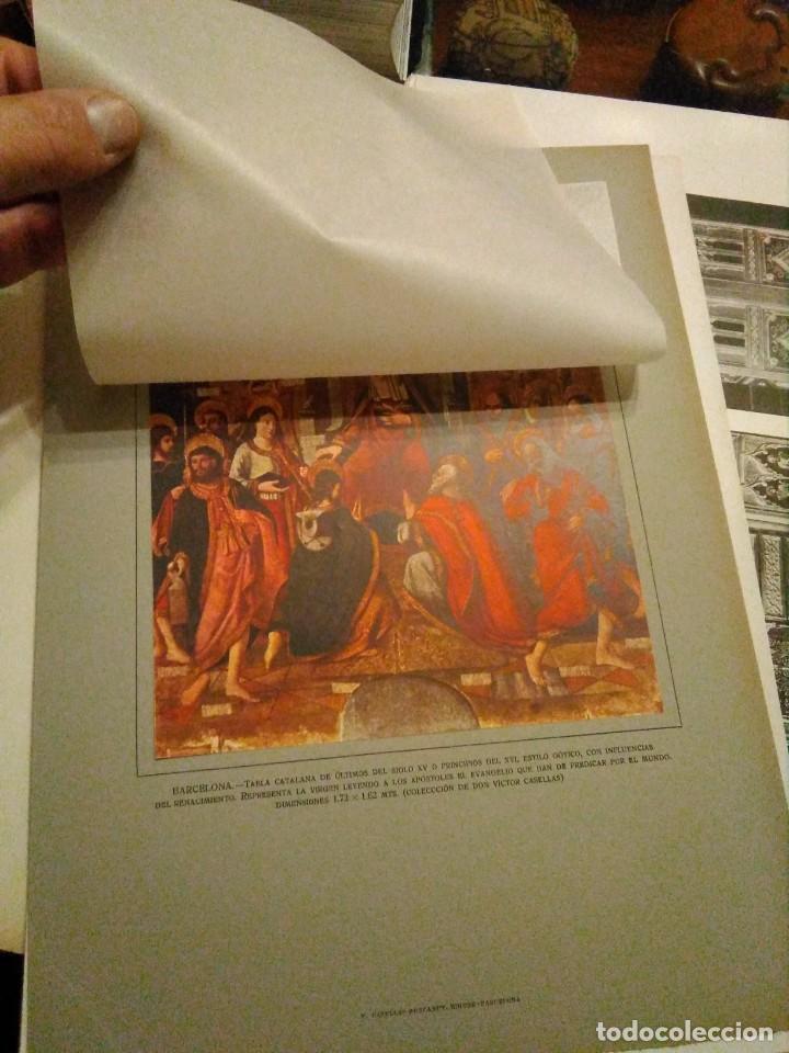 Art: Lamina arte y decoraci&oacute;n en Espa&ntilde;a 1925 , BARCELONA RETABLO VIRGEN LEYENDO