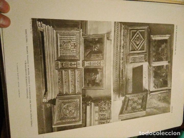 Art: Lamina arte y decoraci&oacute;n en Espa&ntilde;a 1925 , BARCELONA ARCONES TALLADOS GOTICO S.XVI