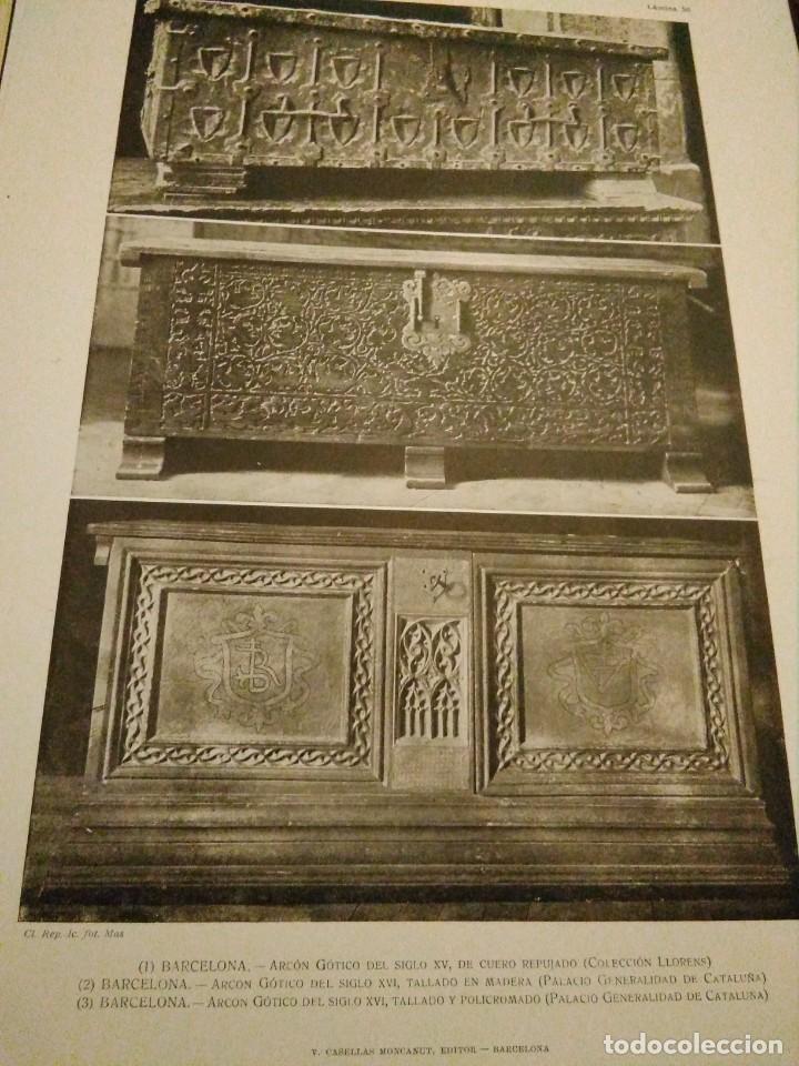 Art: Lamina arte y decoraci&oacute;n en Espa&ntilde;a 1925 , BARCELONA ARCONES TALLADOS S.XV