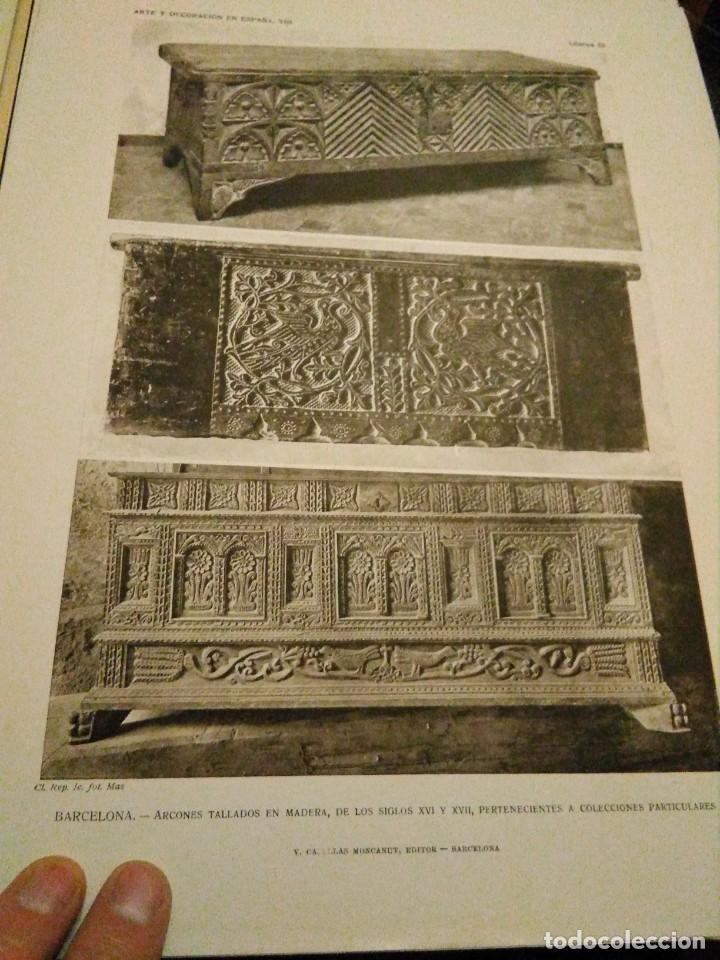 Art: Lamina arte y decoraci&oacute;n en Espa&ntilde;a 1925 , BARCELONA ARCONES TALLADOS S.XVI