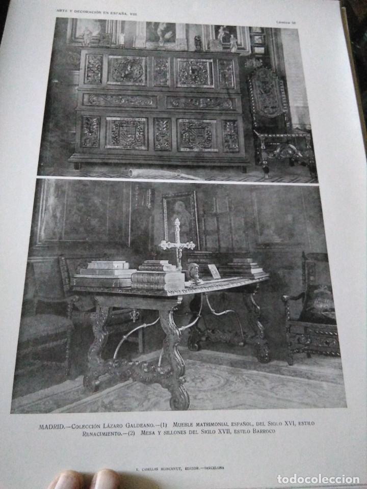 Art: Lamina arte y decoraci&oacute;n en Espa&ntilde;a 1925 , MADRID INTERIOR CASA SE&Ntilde;OR L&Aacute;ZARO GALDEANO