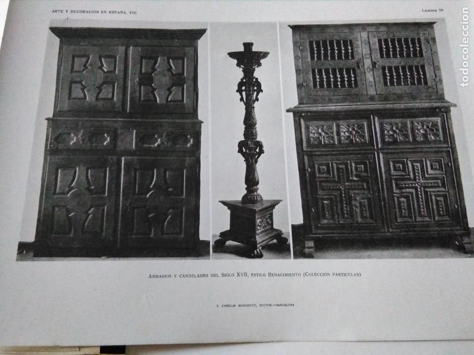 Art: Lamina arte y decoraci&oacute;n en Espa&ntilde;a 1925 , MADRID ARMARIOS S.XVII