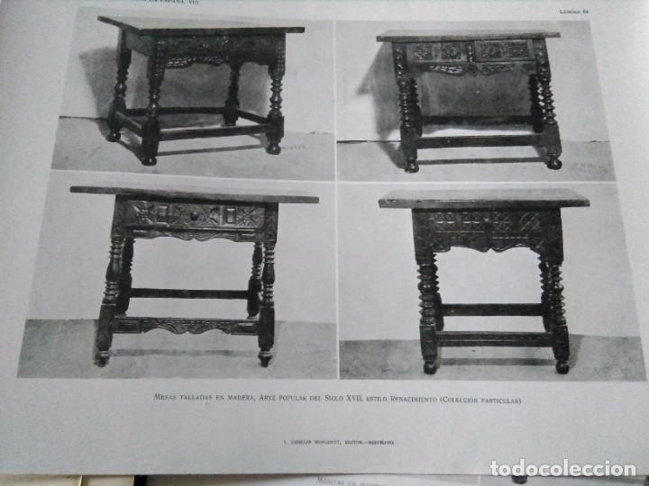 Art: Lamina arte y decoraci&oacute;n en Espa&ntilde;a 1925 , MESAS TALLADAS S.XVII