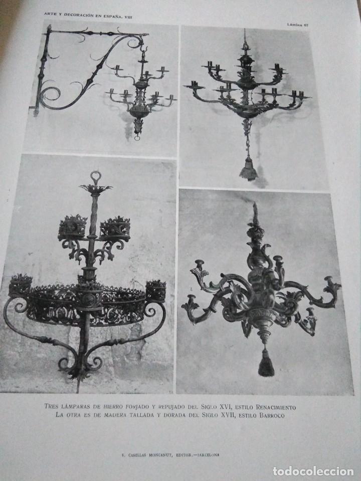 Art: Lamina arte y decoraci&oacute;n en Espa&ntilde;a 1925 , LAMPARAS S.XVII