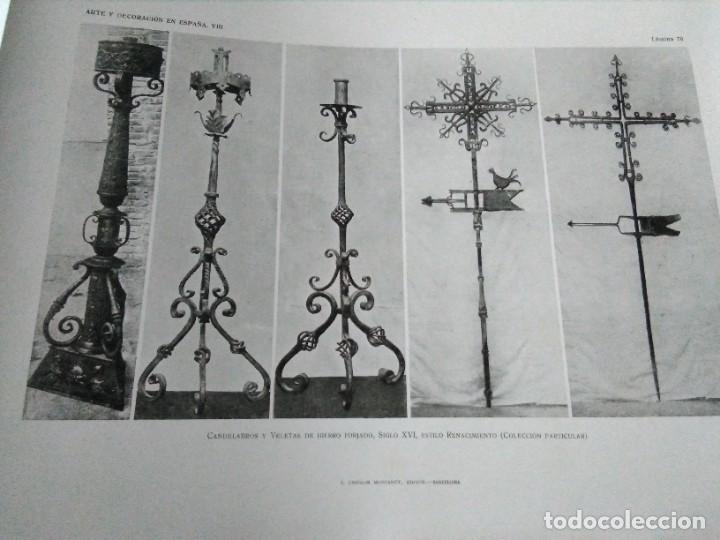 Art: Lamina arte y decoraci&oacute;n en Espa&ntilde;a 1925 , CANDELABROS Y VELETAS S.XVI