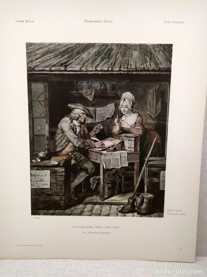 Art: El escribano de Pierre Alexandre Wille, Meister Albertina, plancha n&ordm; 437