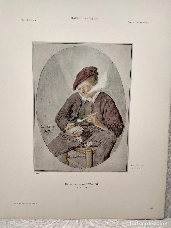 Art: El fumador de Cornelis Dusart, Meister Albertina, plancha n&ordm; 841