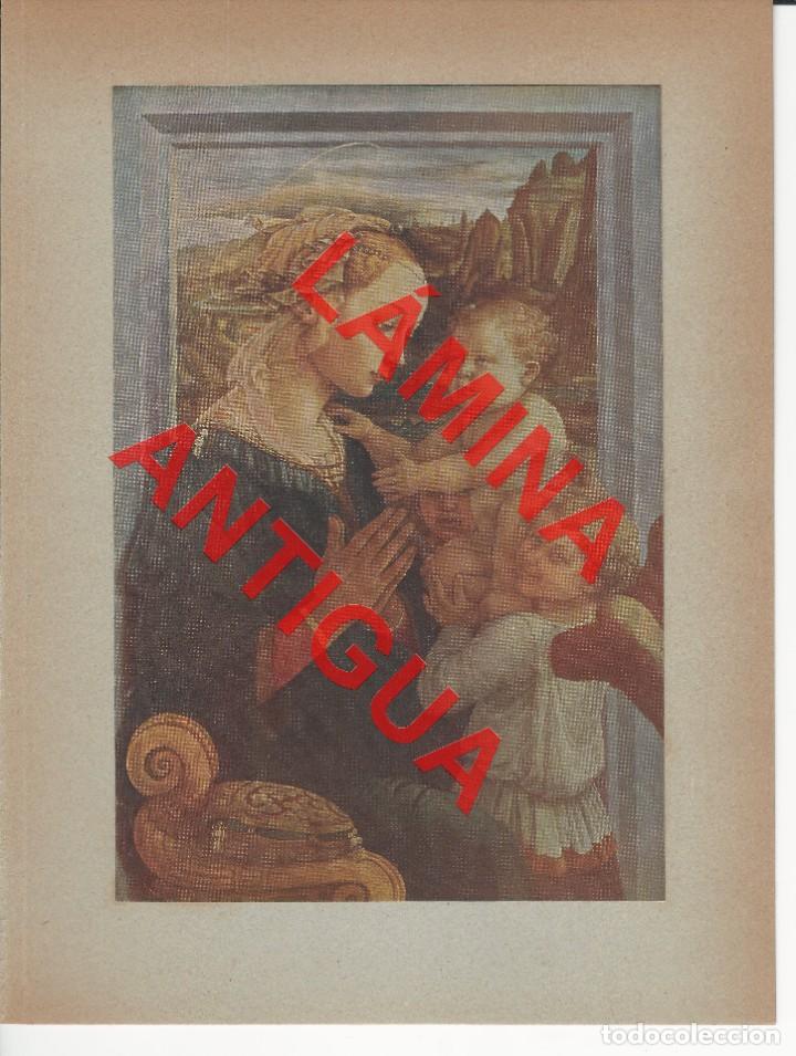 Kunst: FILIPPO LIPPI LA VIRGEN CON EL NI&Ntilde;O JESUS PLANCHA A COLOR 32 LM1