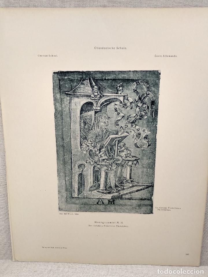 Arte: El erudito Francisco, firmado con el monograma M. H., Meister Albertina, plancha n&ordm; 963