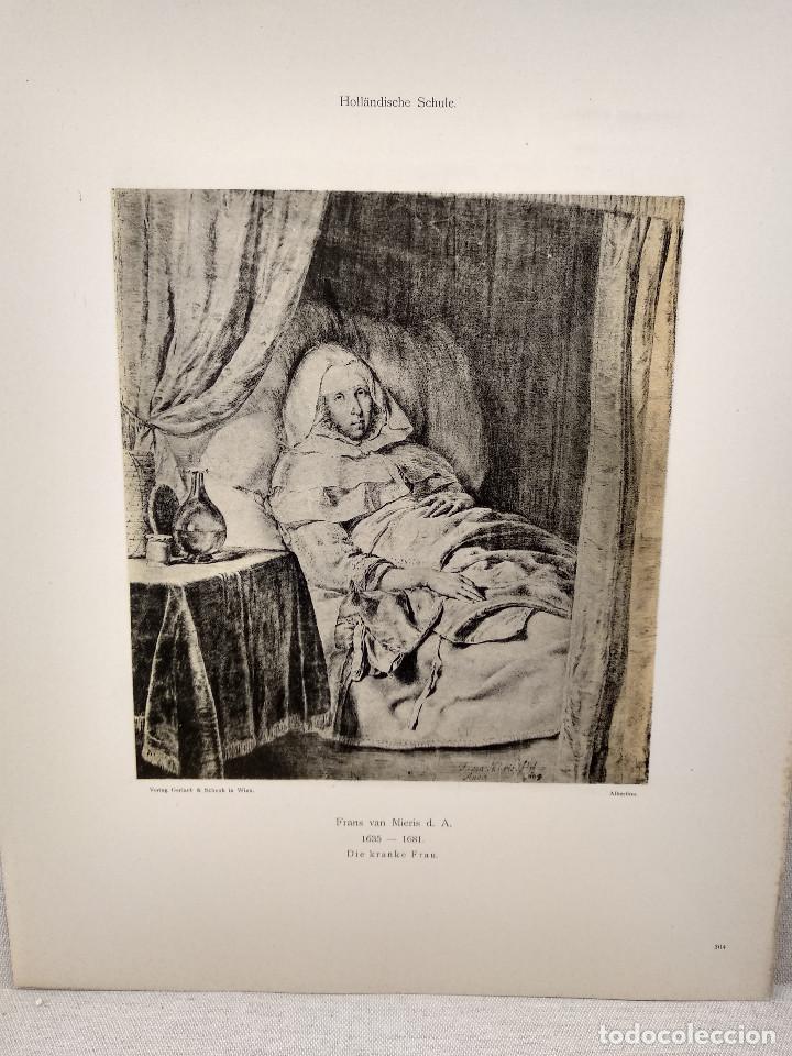 Kunst: Mujer enferma de Frans van Mieris, Meister Albertina, plancha n&ordm; 304
