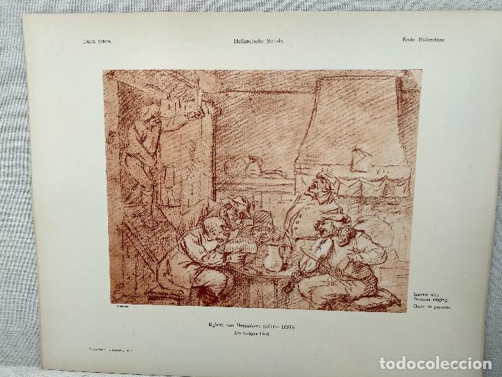 Arte: Paisanos cantando de Egbert van Heemskerk, Meister Albertina, plancha n&ordm; 583