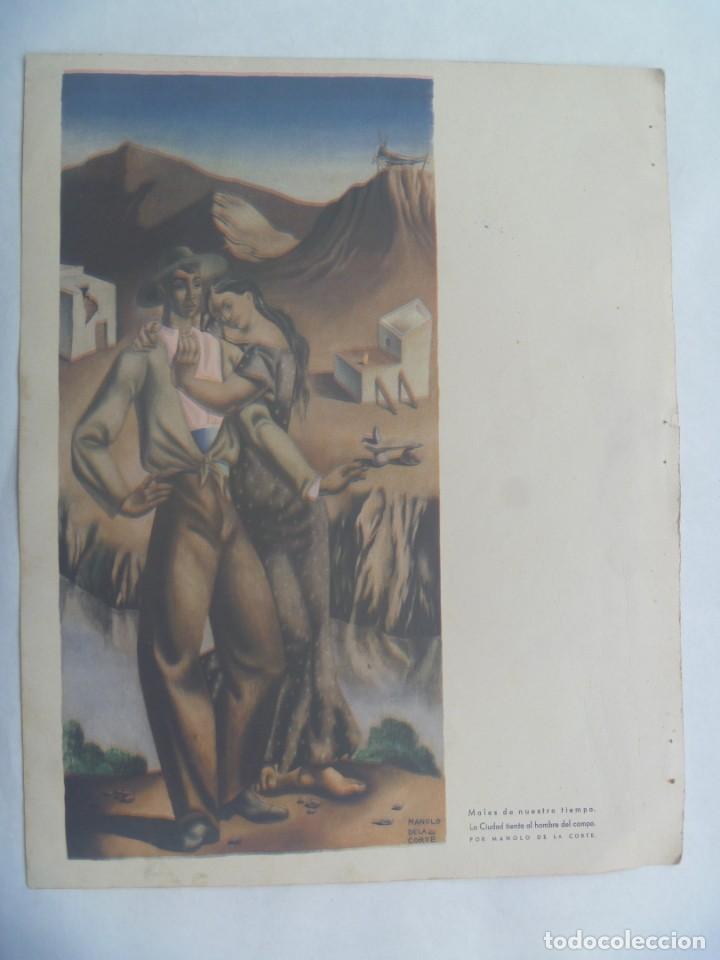 Art: LAMINA DE MANOLO DE LA CORTE . CREO QUE DE LA REVISTA DE FALANGE VERTICE