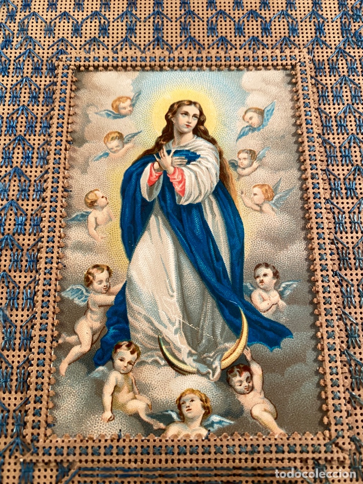 Arte: Lamina inmaculada con bordado - Foto 3