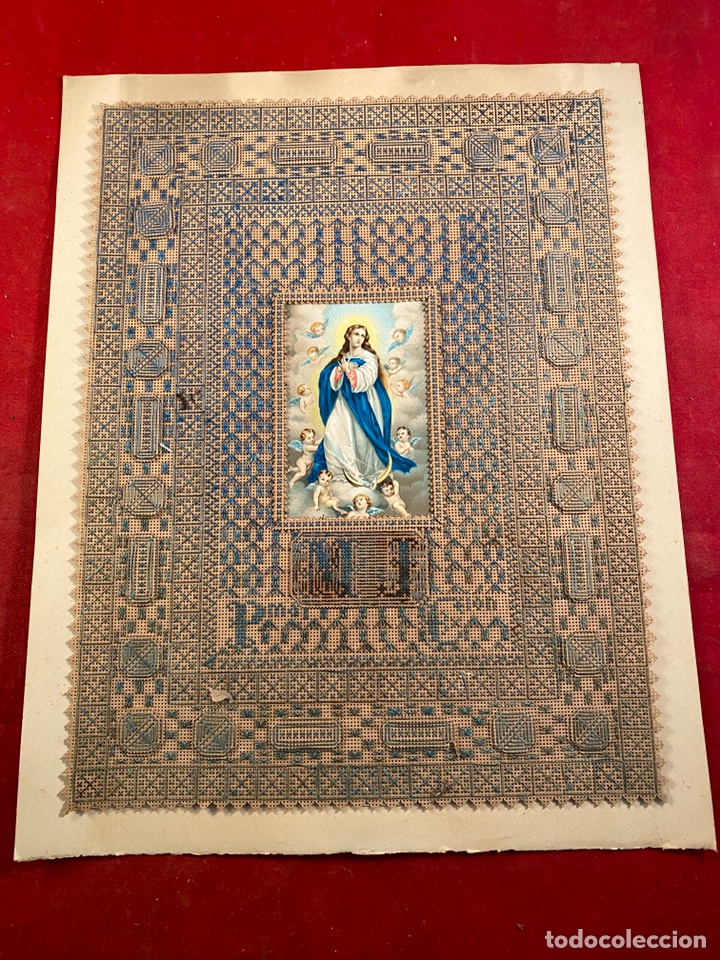 Arte: Lamina inmaculada con bordado - Foto 1