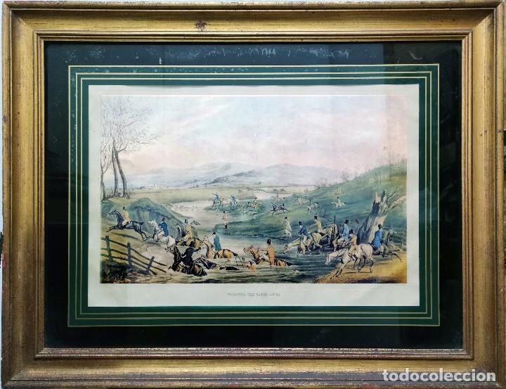 Arte: LAMINA ENMARCADA CON CRISTAL CROSSING THE RIVER AVON - CUADRO-371