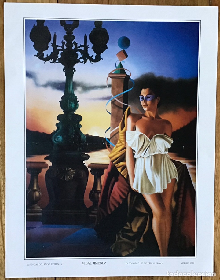 Arte: Laminas 1990 Vidal Jim&eacute;nez 38,5x29,8 cm.